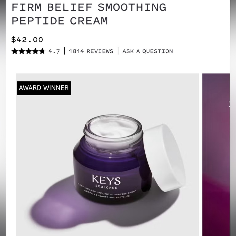 KEYS Soulcare - FIRM BELIEF SOOTHING PEPTIDE CREAM